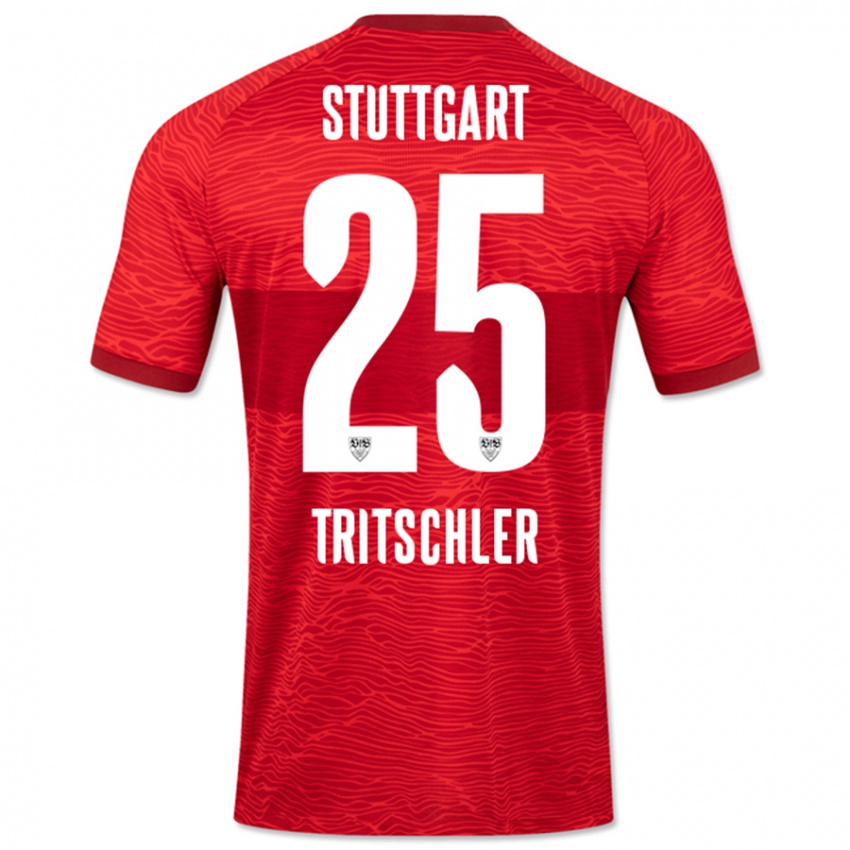 Criança Camisola David Tritschler #25 Vermelho Alternativa 2023/24 Camisa Brasil