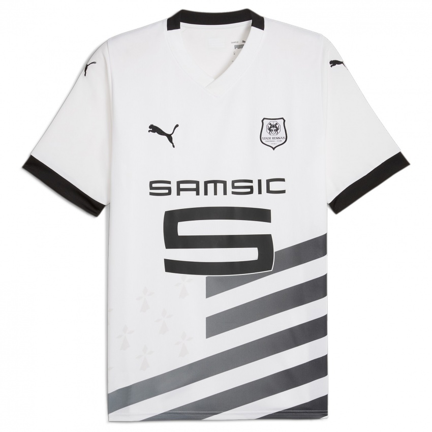 Criança Camisola Jérémy Jacquet #42 Branco Alternativa 2023/24 Camisa Brasil