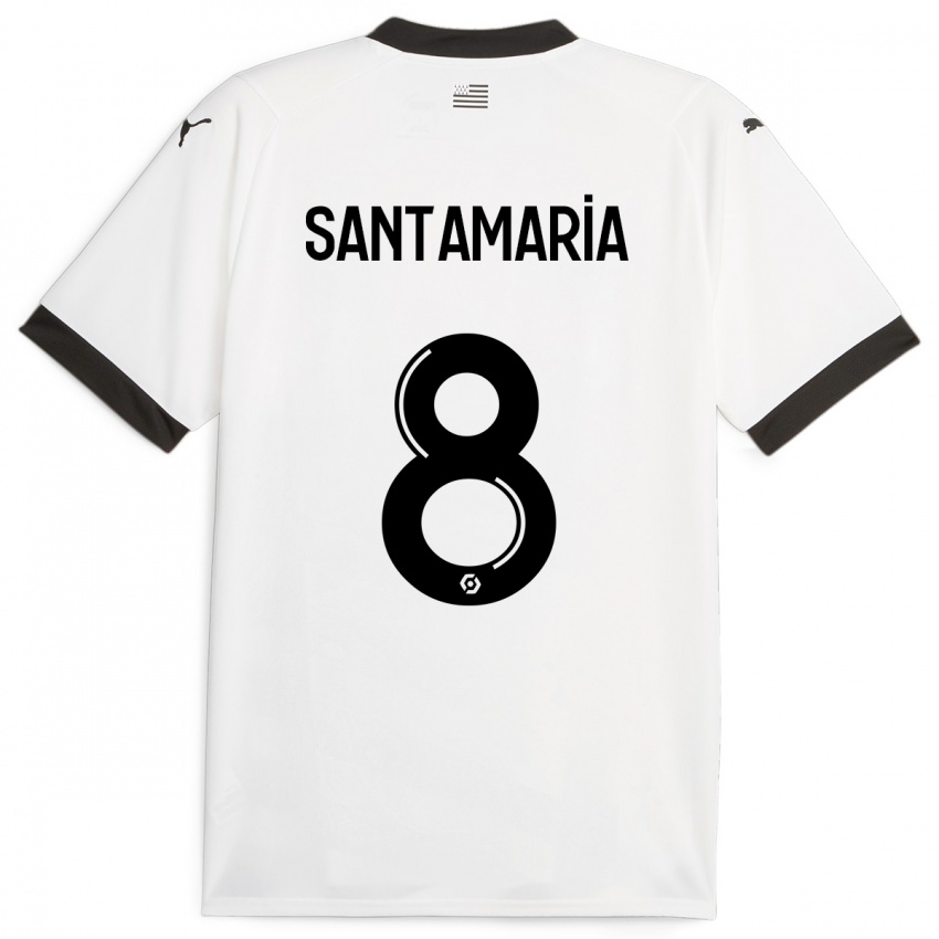 Criança Camisola Baptiste Santamaria #8 Branco Alternativa 2023/24 Camisa Brasil