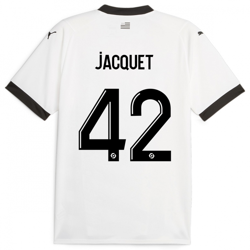 Criança Camisola Jérémy Jacquet #42 Branco Alternativa 2023/24 Camisa Brasil