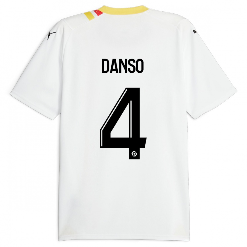 Criança Camisola Kevin Danso #4 Preto Alternativa 2023/24 Camisa Brasil