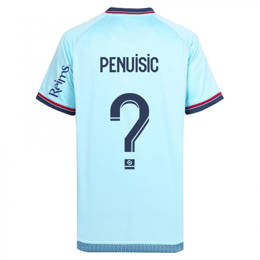 Criança Camisola Alvin Penuisic #0 Céu Azul Alternativa 2023/24 Camisa Brasil