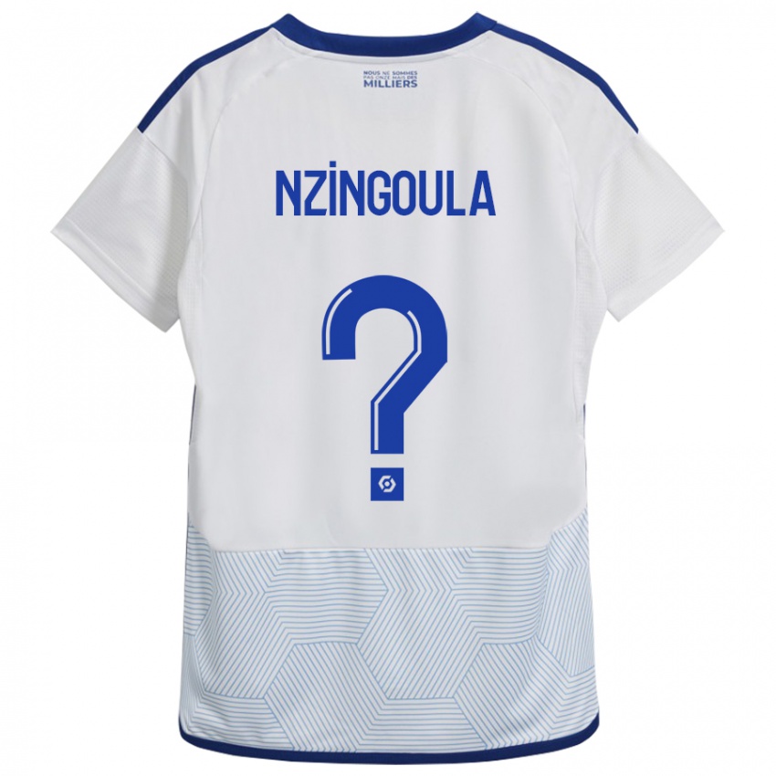 Criança Camisola Rabby Nzingoula #0 Branco Alternativa 2023/24 Camisa Brasil