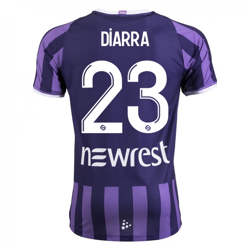 Criança Camisola Moussa Diarra #23 Roxo Alternativa 2023/24 Camisa Brasil