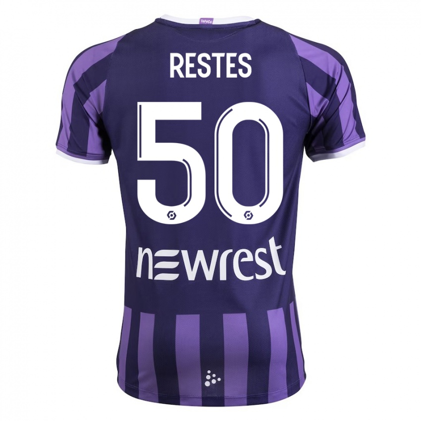 Criança Camisola Guillaume Restes #50 Roxo Alternativa 2023/24 Camisa Brasil