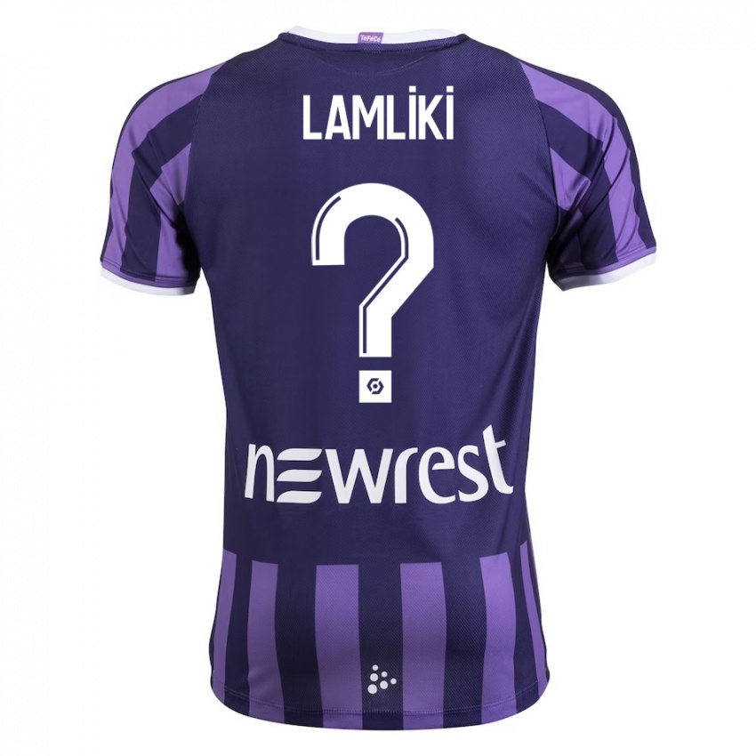 Criança Camisola Nassim Lamliki #0 Roxo Alternativa 2023/24 Camisa Brasil