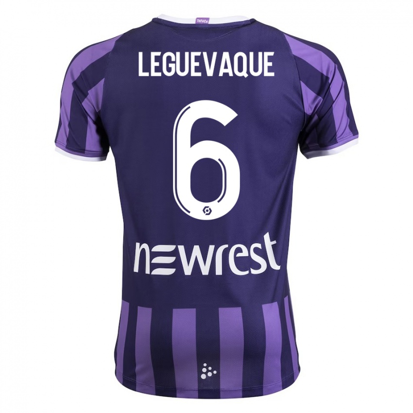 Criança Camisola Laurie Leguevaque #6 Roxo Alternativa 2023/24 Camisa Brasil