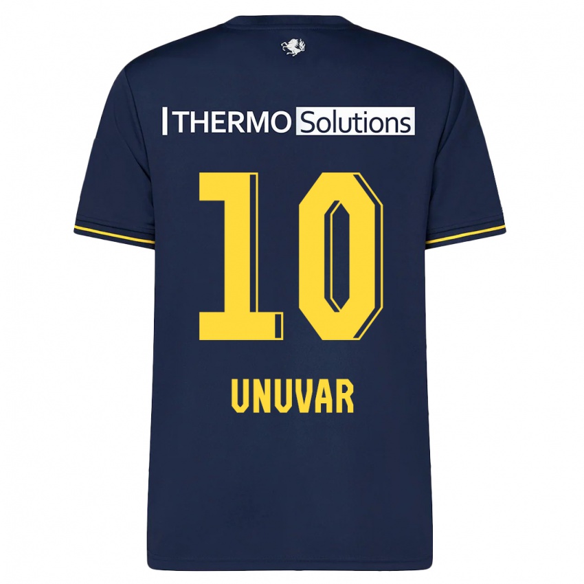 Criança Camisola Naci Ünüvar #10 Marinha Alternativa 2023/24 Camisa Brasil