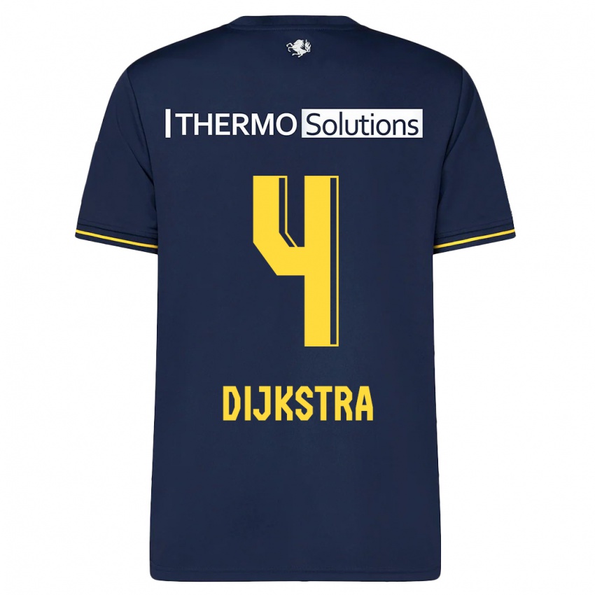 Criança Camisola Caitlin Dijkstra #4 Marinha Alternativa 2023/24 Camisa Brasil