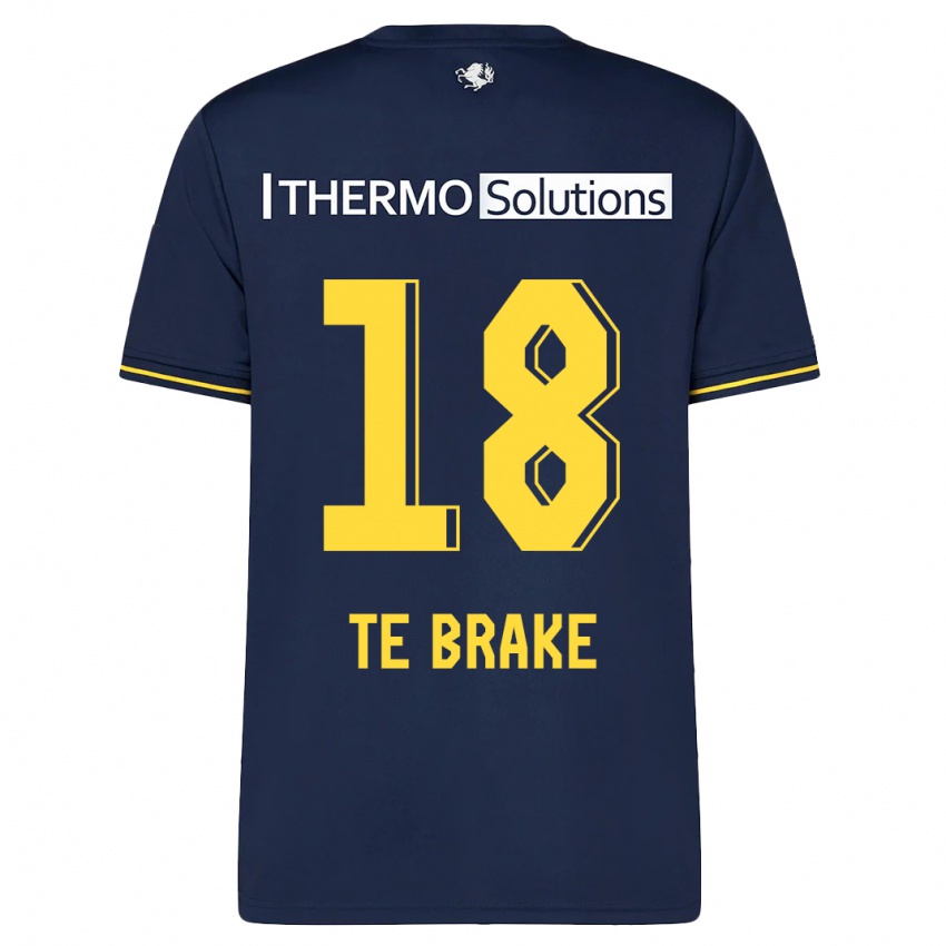 Criança Camisola Sophie Te Brake #18 Marinha Alternativa 2023/24 Camisa Brasil