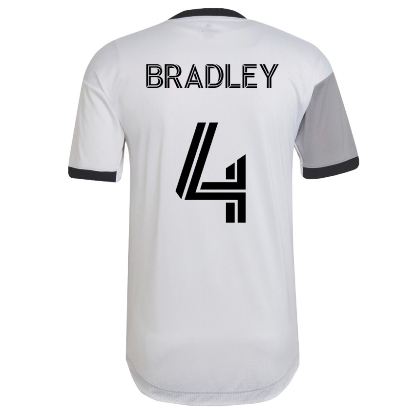 Criança Camisola Michael Bradley #4 Branco Alternativa 2023/24 Camisa Brasil