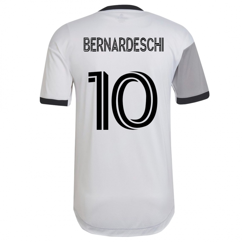 Criança Camisola Federico Bernardeschi #10 Branco Alternativa 2023/24 Camisa Brasil