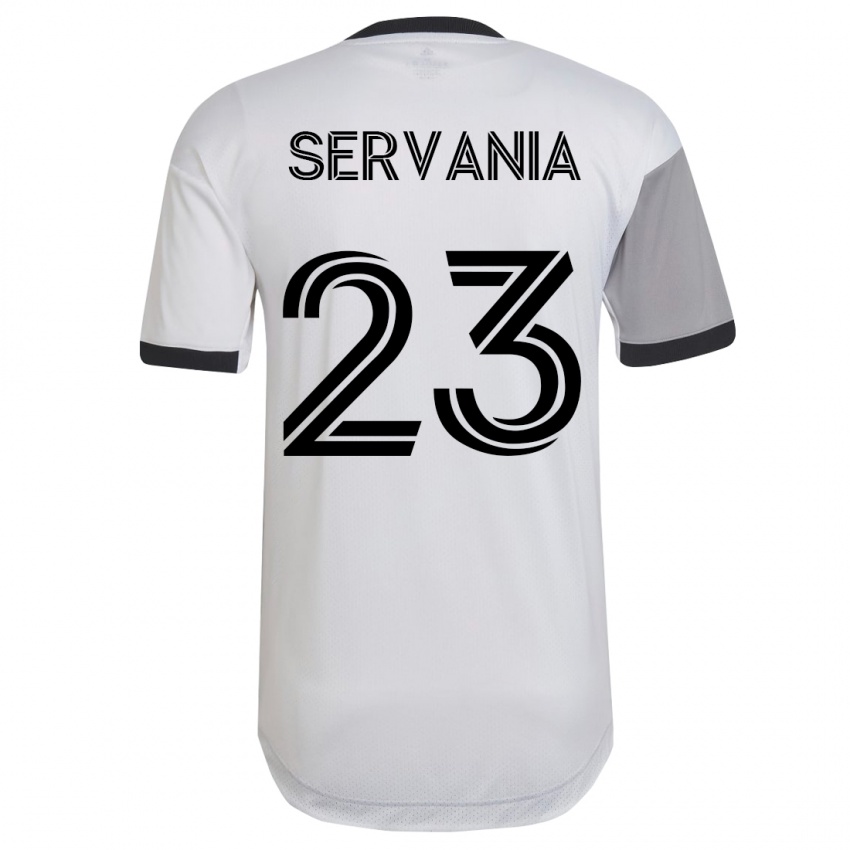 Criança Camisola Brandon Servania #23 Branco Alternativa 2023/24 Camisa Brasil
