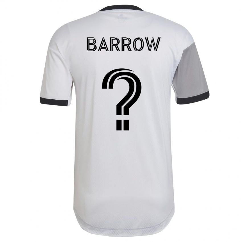 Criança Camisola Dékwon Barrow #0 Branco Alternativa 2023/24 Camisa Brasil