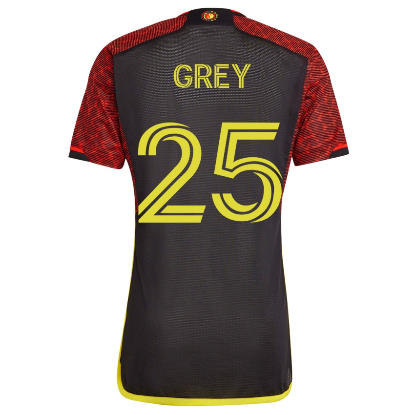 Criança Camisola Mireya Grey #25 Laranja Alternativa 2023/24 Camisa Brasil