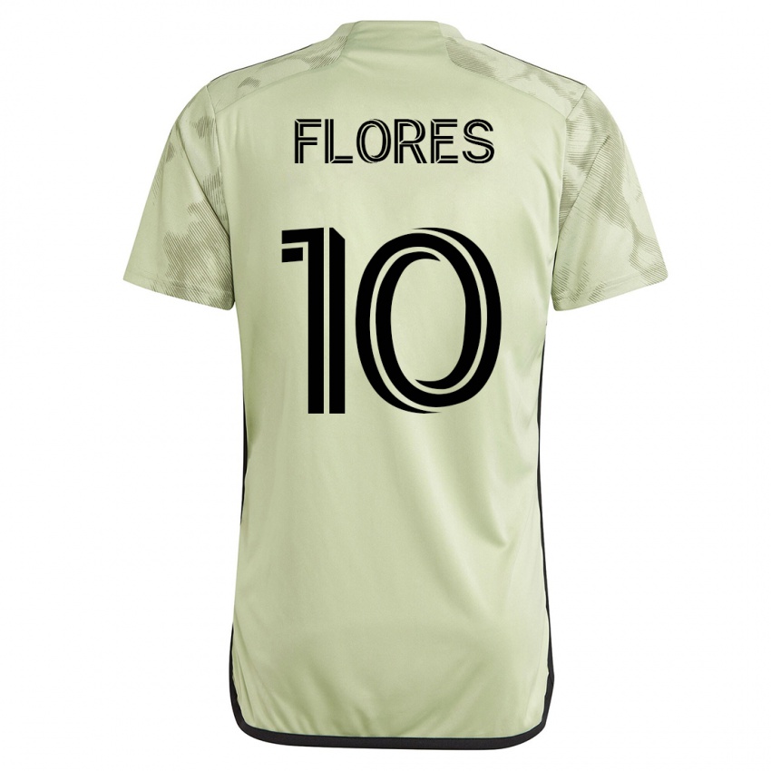 Criança Camisola Leonardo Flores #10 Verde Alternativa 2023/24 Camisa Brasil