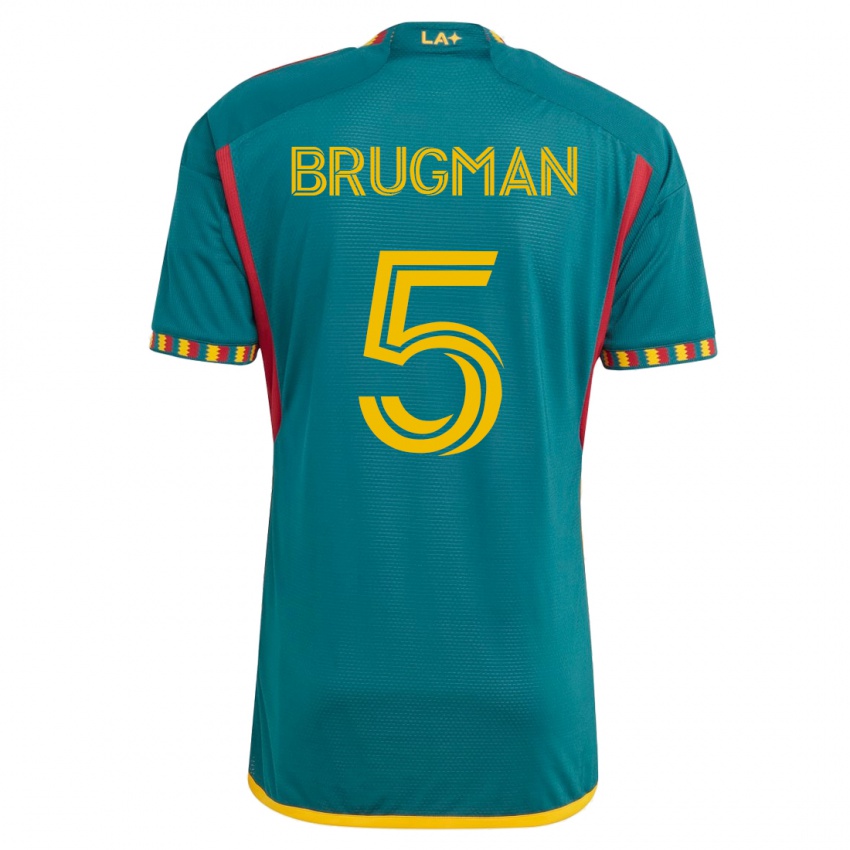 Criança Camisola Gastón Brugman #5 Verde Alternativa 2023/24 Camisa Brasil