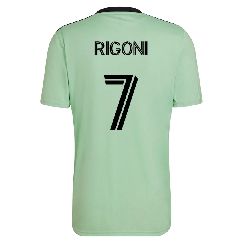 Criança Camisola Emiliano Rigoni #7 Luz Verde Alternativa 2023/24 Camisa Brasil