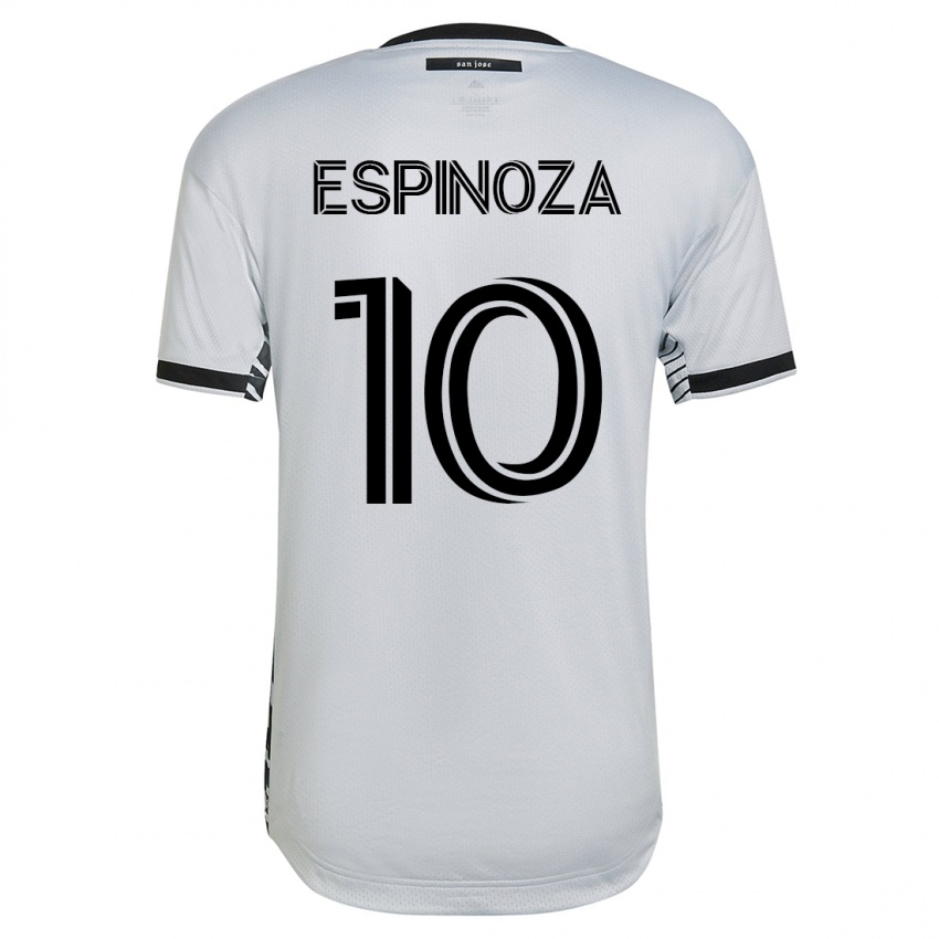 Criança Camisola Cristian Espinoza #10 Branco Alternativa 2023/24 Camisa Brasil