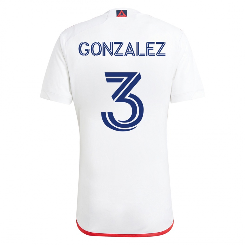 Criança Camisola Omar González #3 Branco Vermelho Alternativa 2023/24 Camisa Brasil