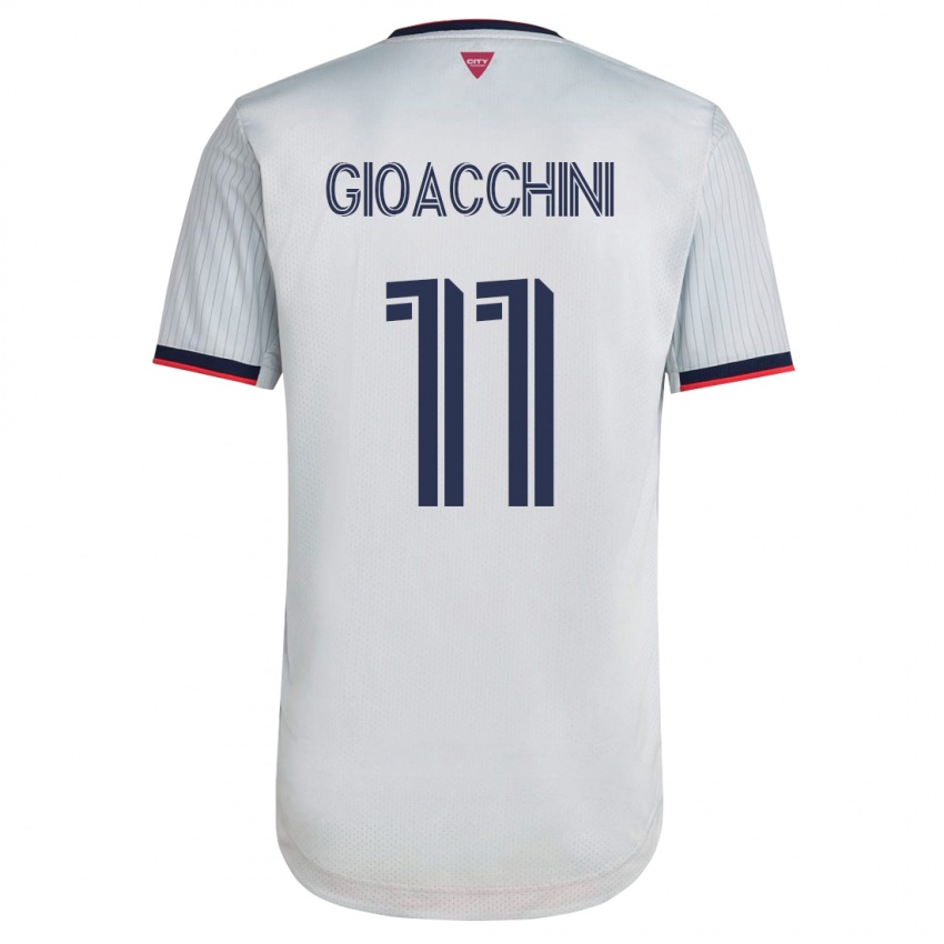 Criança Camisola Nicholas Gioacchini #11 Branco Alternativa 2023/24 Camisa Brasil