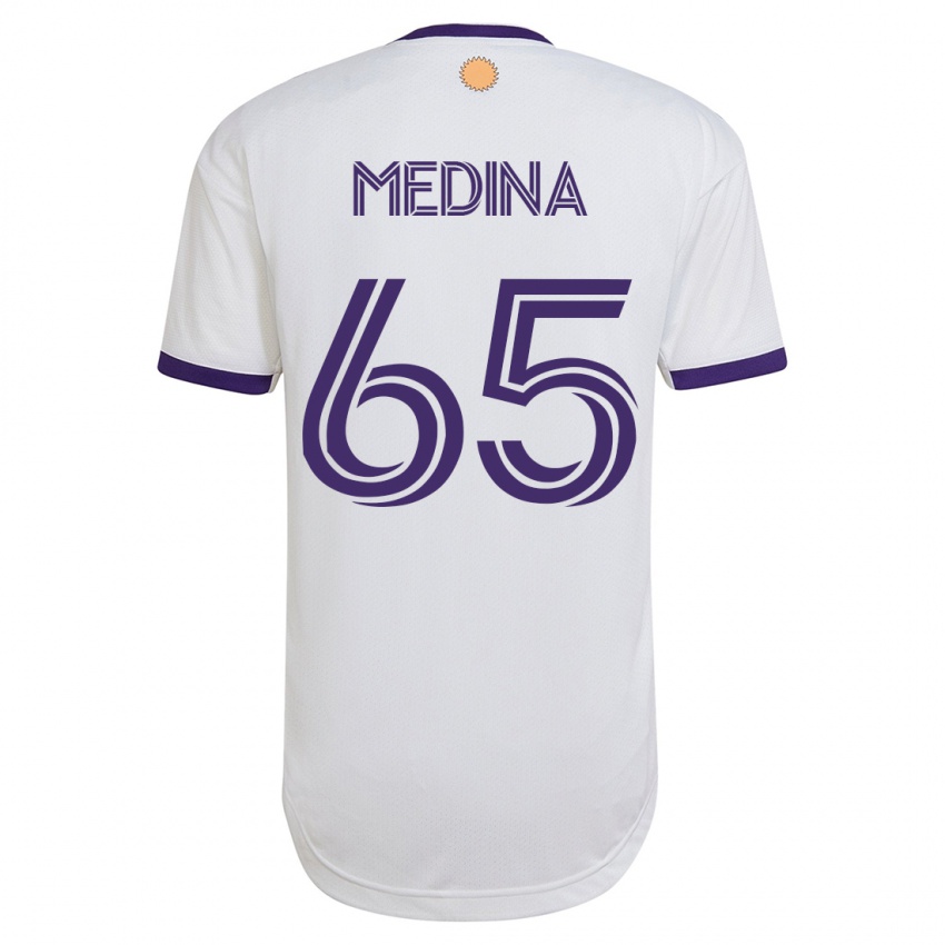 Criança Camisola Cristian Medina #65 Branco Alternativa 2023/24 Camisa Brasil
