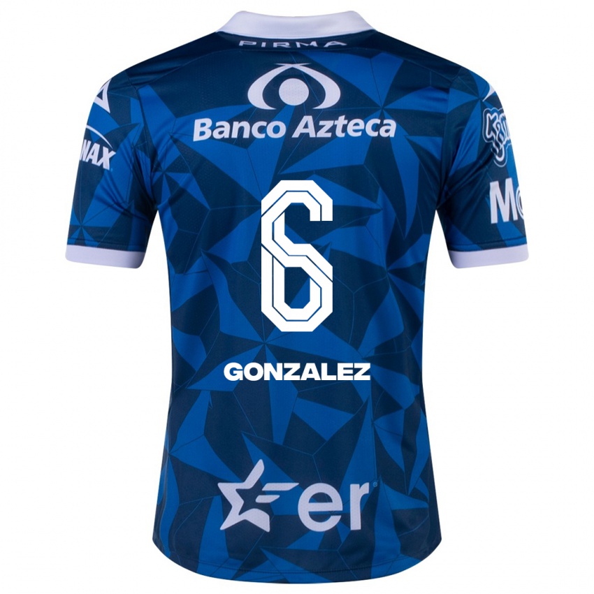 Criança Camisola Pablo González #6 Azul Alternativa 2023/24 Camisa Brasil