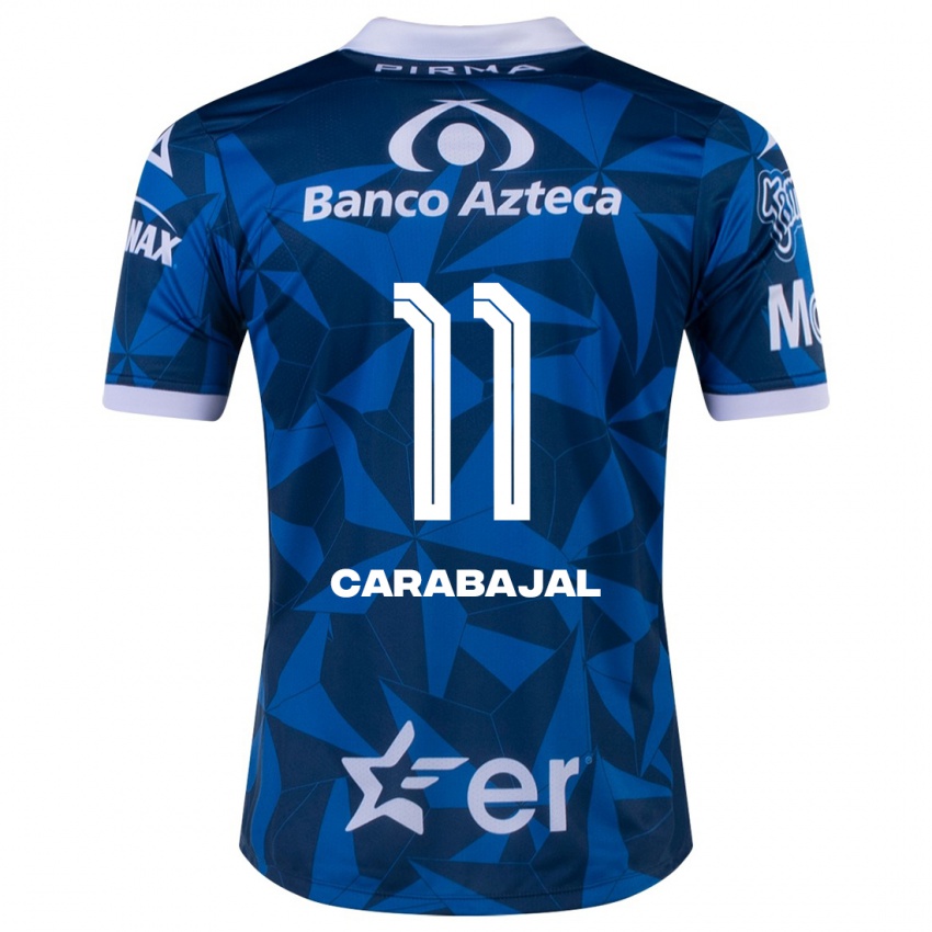 Criança Camisola Gabriel Carabajal #11 Azul Alternativa 2023/24 Camisa Brasil