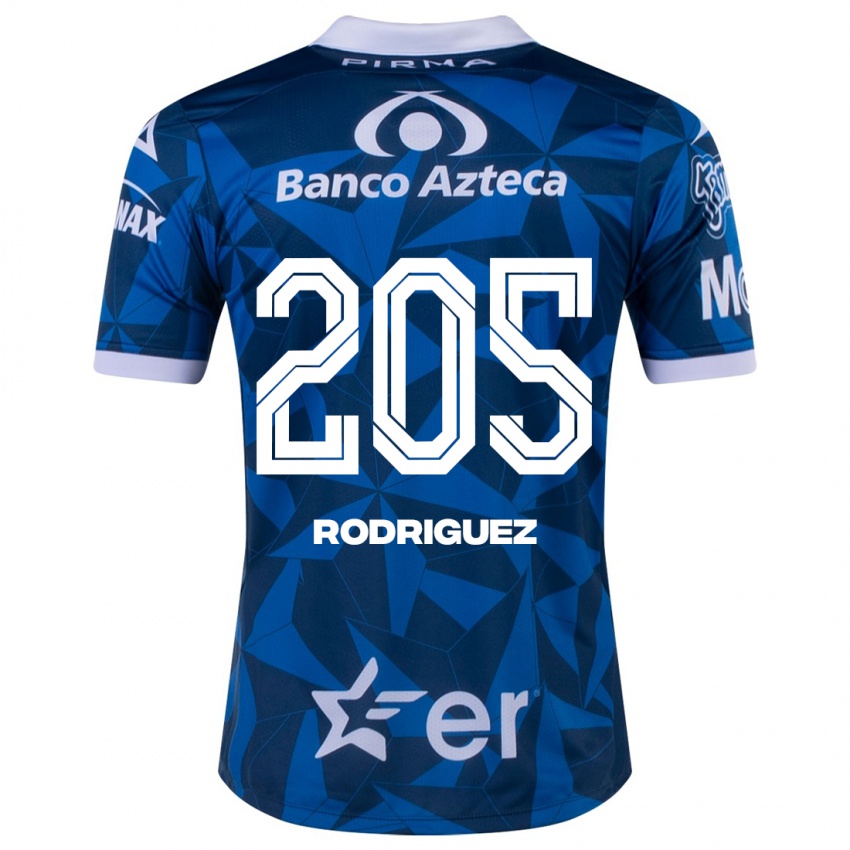 Criança Camisola Alberto Rodríguez #205 Azul Alternativa 2023/24 Camisa Brasil
