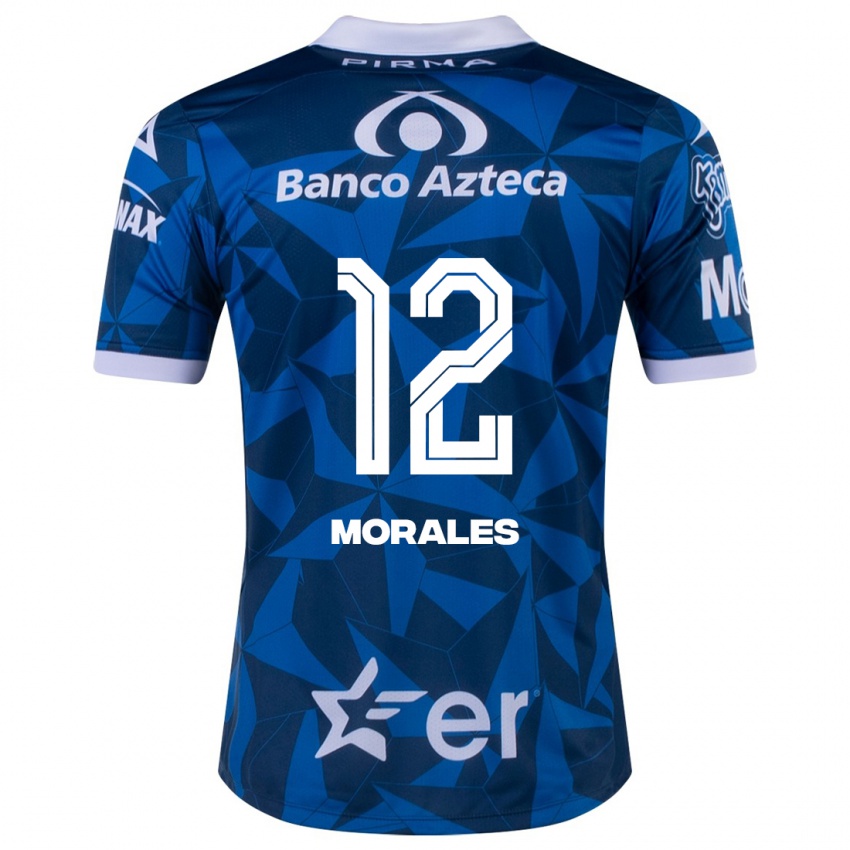 Criança Camisola Karla Morales #12 Azul Alternativa 2023/24 Camisa Brasil