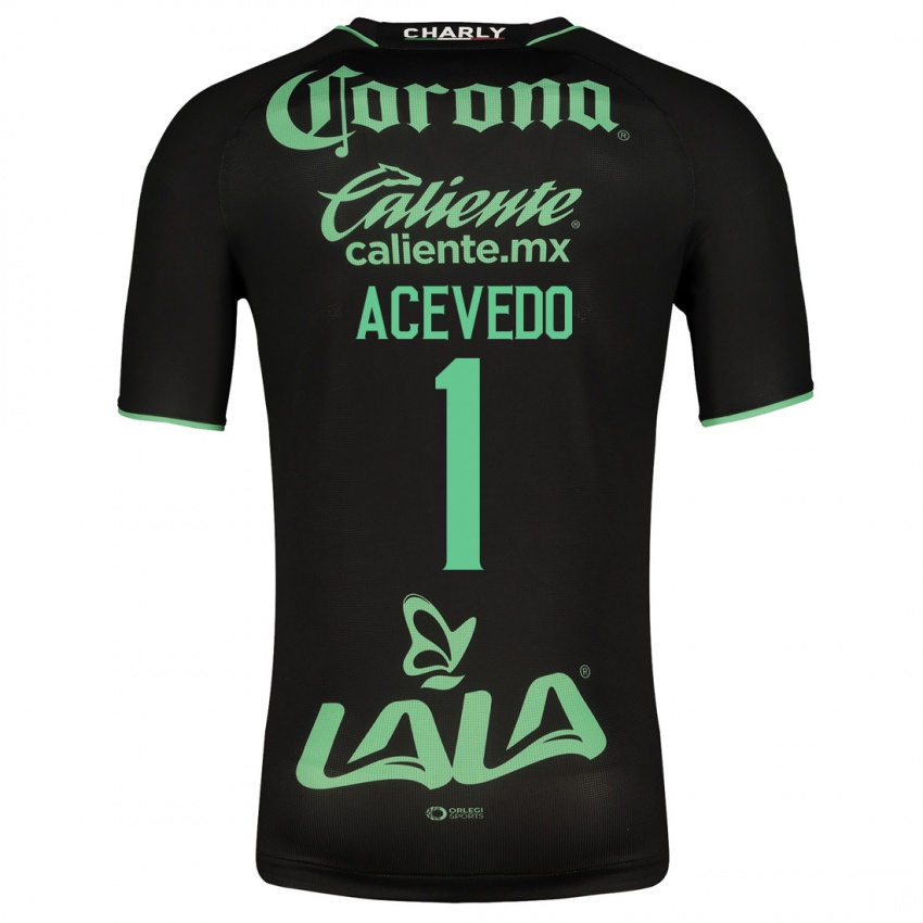 Criança Camisola Carlos Acevedo #1 Preto Alternativa 2023/24 Camisa Brasil