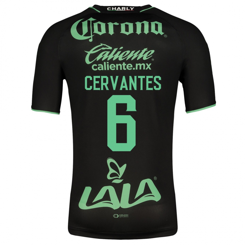 Criança Camisola Alan Cervantes #6 Preto Alternativa 2023/24 Camisa Brasil