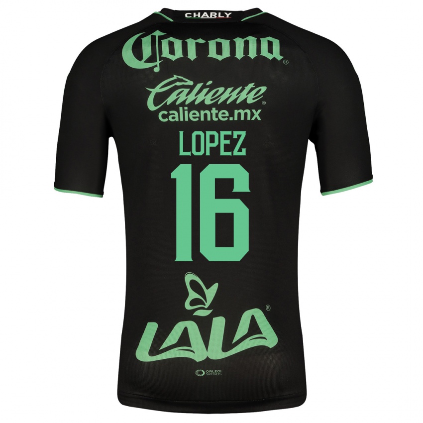 Criança Camisola Aldo López #16 Preto Alternativa 2023/24 Camisa Brasil