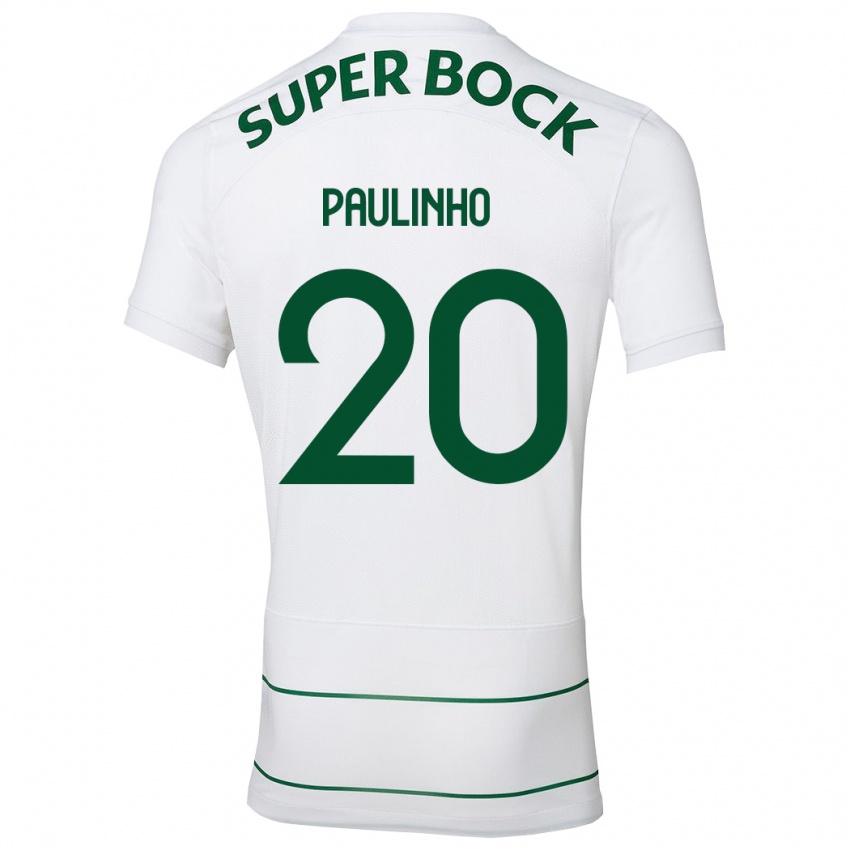 Criança Camisola Paulinho #20 Branco Alternativa 2023/24 Camisa Brasil
