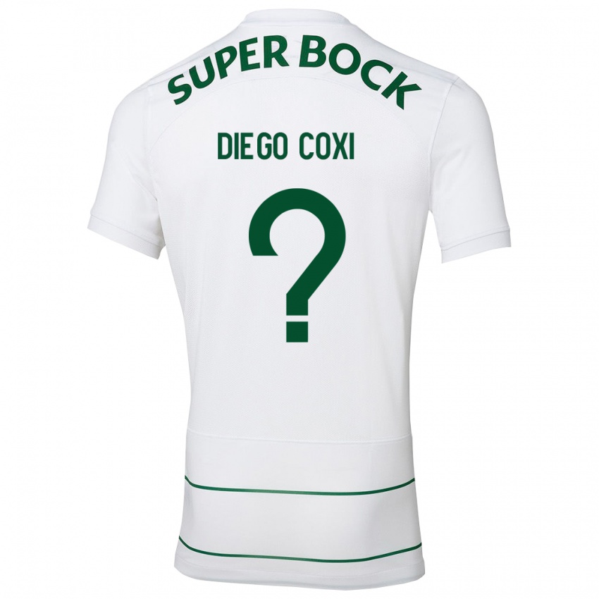 Criança Camisola Diego Coxi #0 Branco Alternativa 2023/24 Camisa Brasil