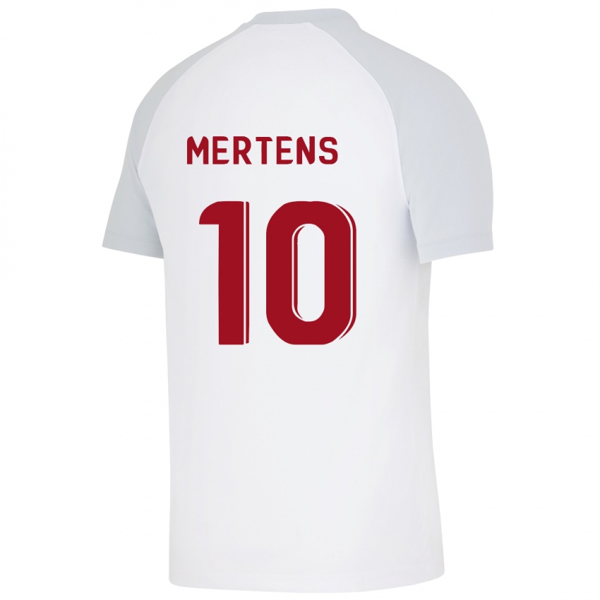 Criança Camisola Dries Mertens #10 Branco Alternativa 2023/24 Camisa Brasil