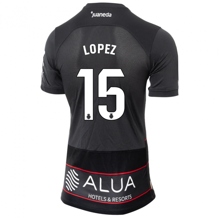 Criança Camisola Marc López #15 Preto Alternativa 2023/24 Camisa Brasil