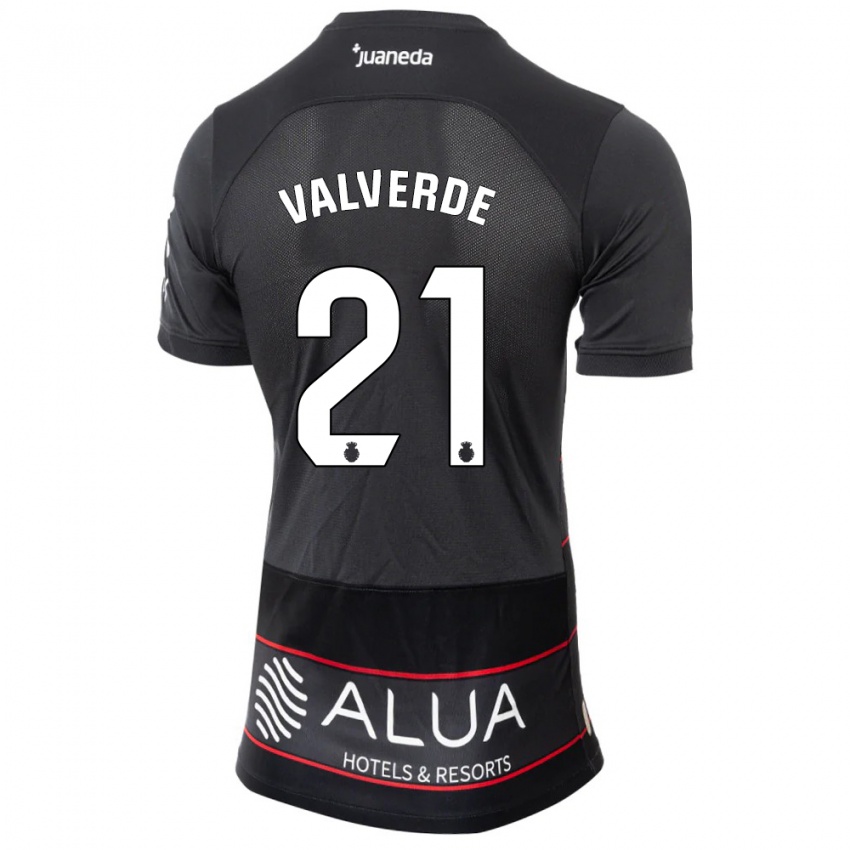 Criança Camisola David Valverde #21 Preto Alternativa 2023/24 Camisa Brasil