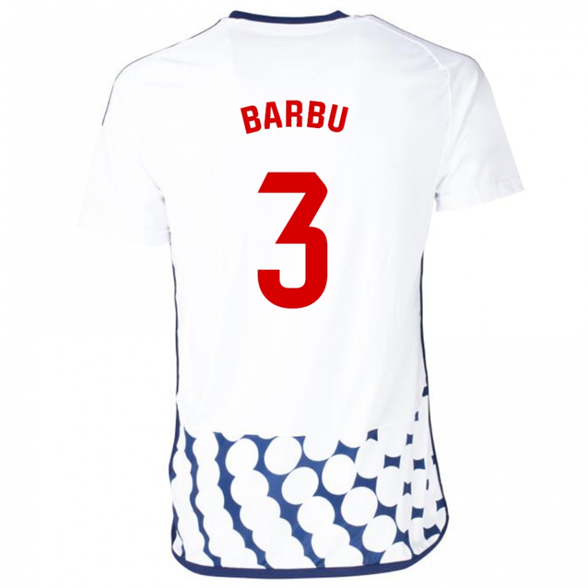 Criança Camisola Álex Barbu #3 Branco Alternativa 2023/24 Camisa Brasil