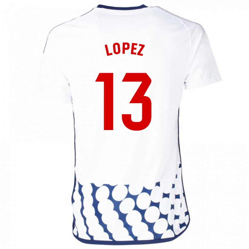 Criança Camisola Luis López #13 Branco Alternativa 2023/24 Camisa Brasil