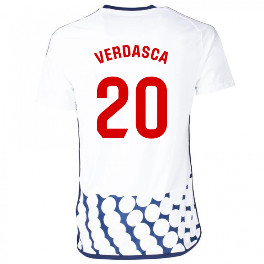 Criança Camisola Diogo Verdasca #20 Branco Alternativa 2023/24 Camisa Brasil