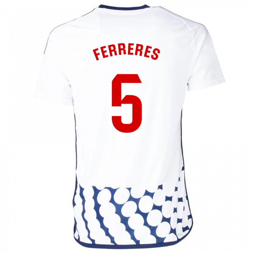 Criança Camisola Manolo Ferreres #5 Branco Alternativa 2023/24 Camisa Brasil