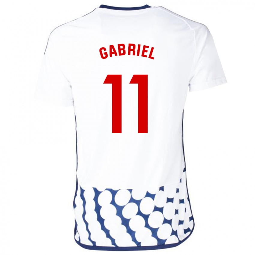 Criança Camisola Sergio Gabriel #11 Branco Alternativa 2023/24 Camisa Brasil