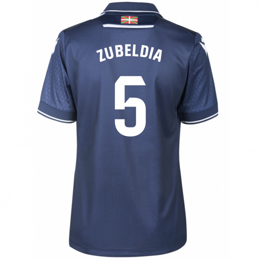 Criança Camisola Igor Zubeldia #5 Marinha Alternativa 2023/24 Camisa Brasil