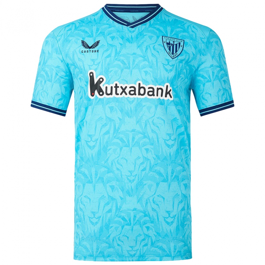 Criança Camisola Imanol García De Albéniz #19 Céu Azul Alternativa 2023/24 Camisa Brasil