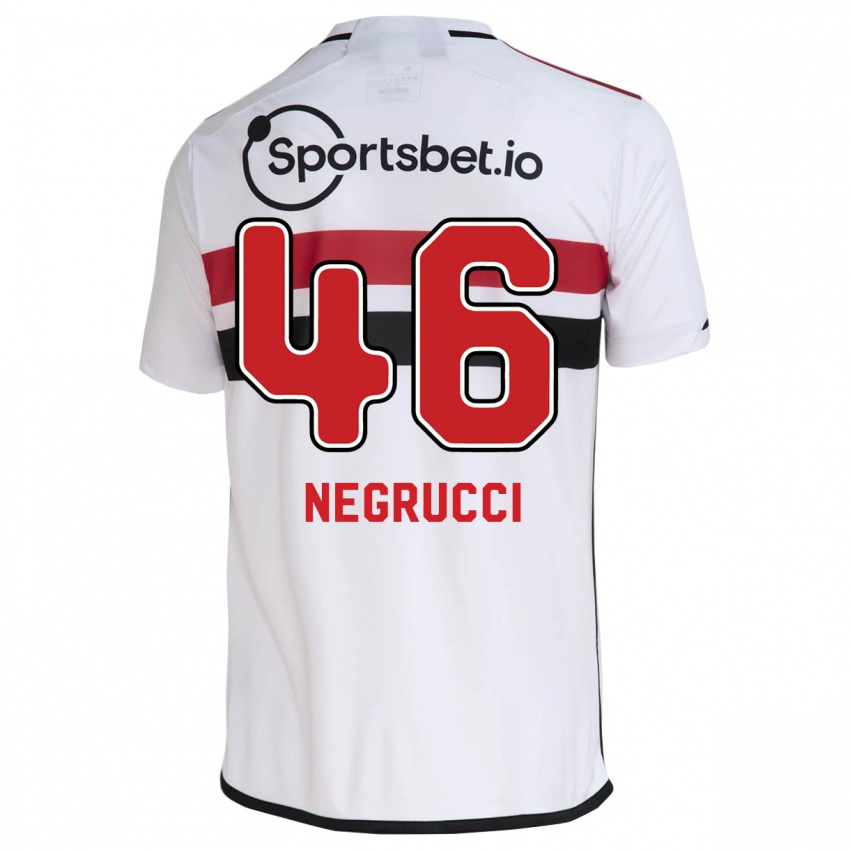 Homem Camisola Felipe Negrucci #46 Branco Principal 2023/24 Camisa Brasil