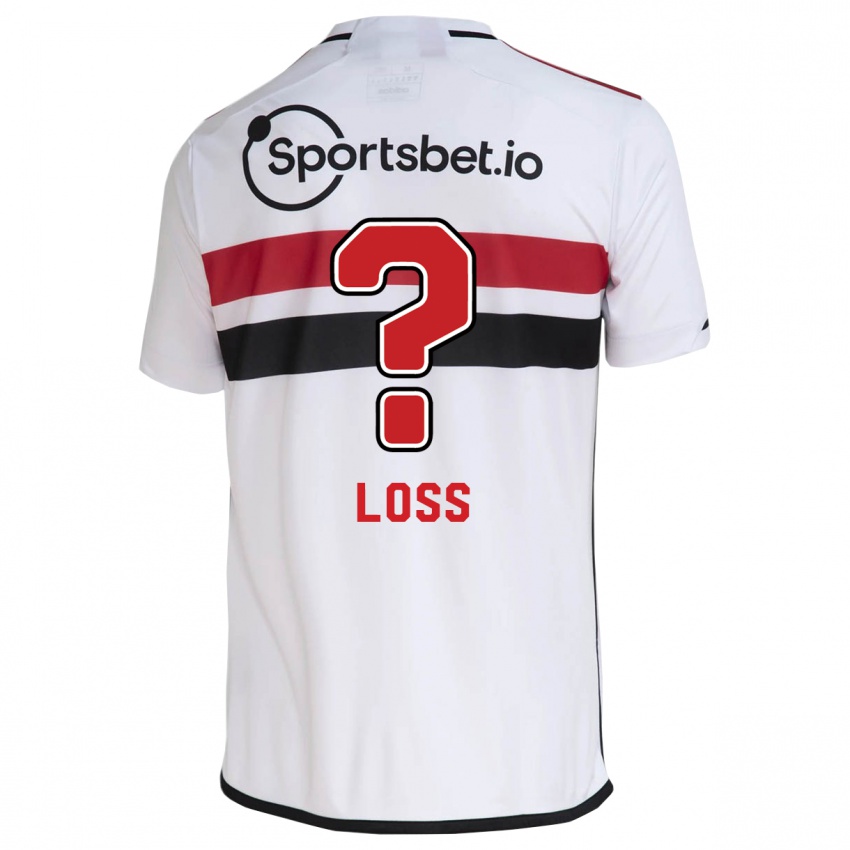 Homem Camisola Lucas Loss #0 Branco Principal 2023/24 Camisa Brasil