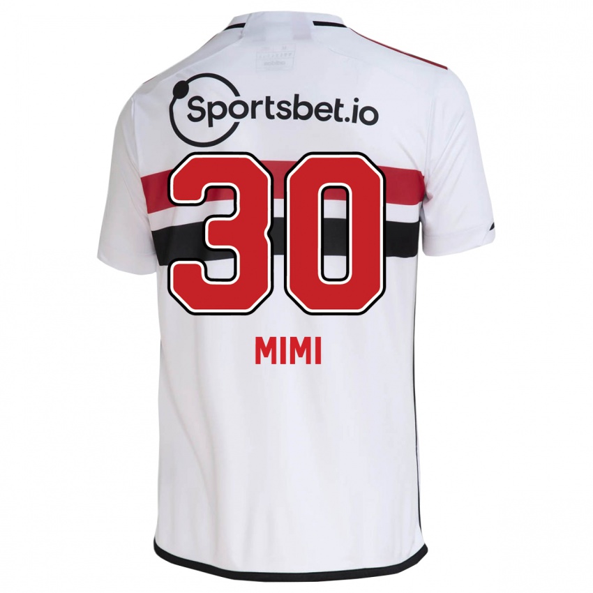 Homem Camisola Mimi #30 Branco Principal 2023/24 Camisa Brasil