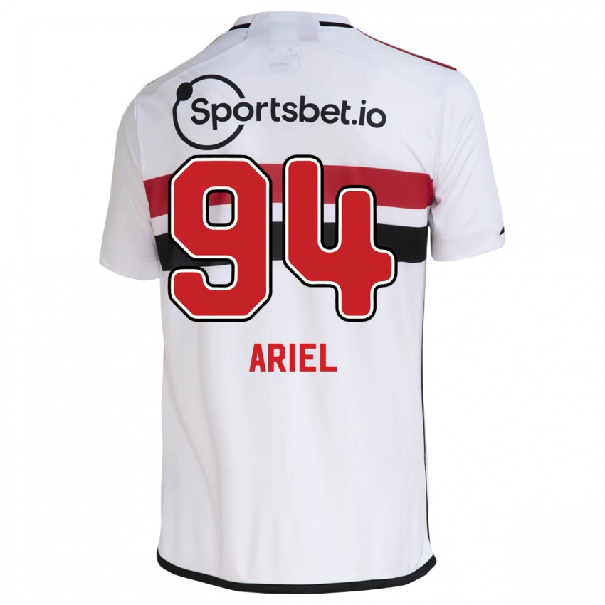 Homem Camisola Ariel #94 Branco Principal 2023/24 Camisa Brasil
