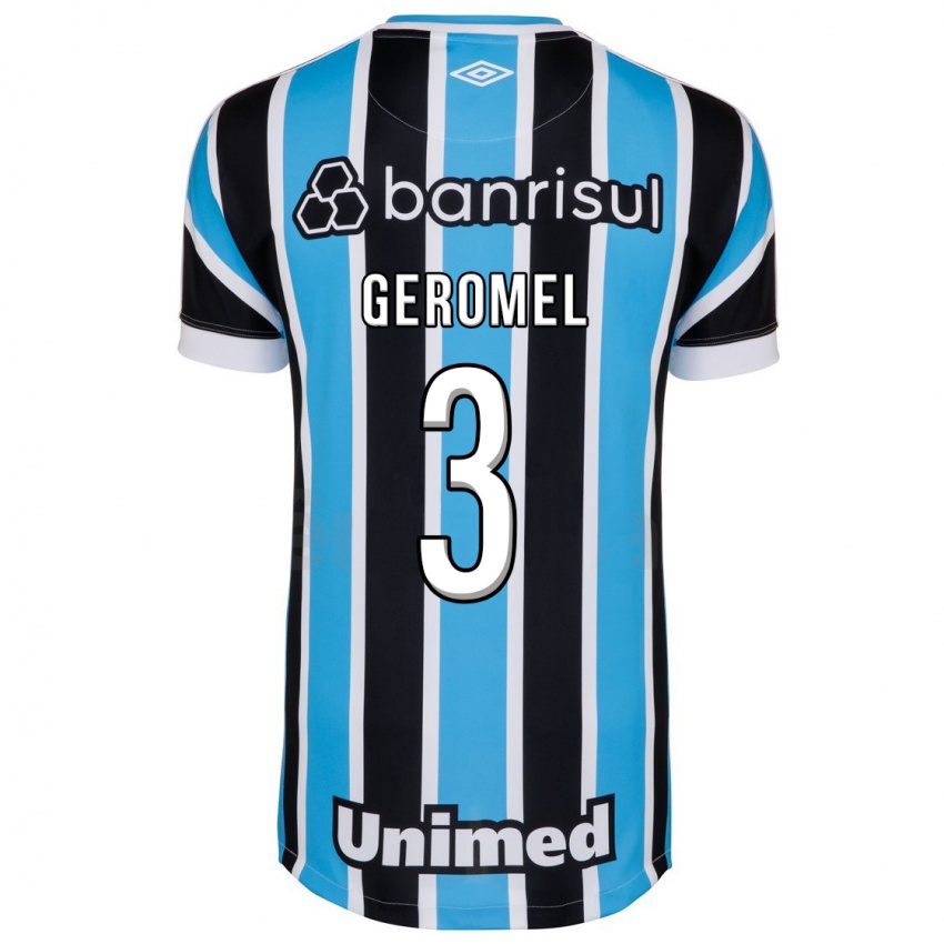 Homem Camisola Pedro Geromel #3 Azul Principal 2023/24 Camisa Brasil